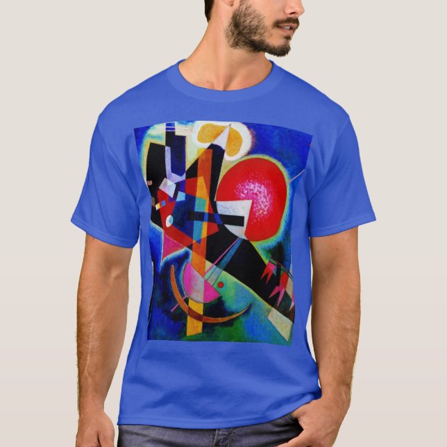 Camiseta Kandinsky en Blue Abstract Pintando Profunda Reale (Anverso)