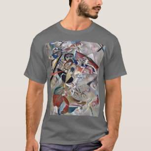 Camiseta Kandinsky En Gris Abstracto Artístico Gris Oscuro