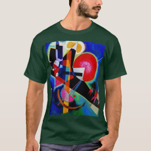 Camiseta Kandinsky en un bosque de pintura abstracta azul