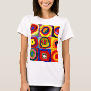 Camiseta Kandinsky Farbstudie Quadrate Squares Círculos Art