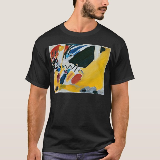 Camiseta Kandinsky Impresión III Concierto Resumen Pintura (Anverso)