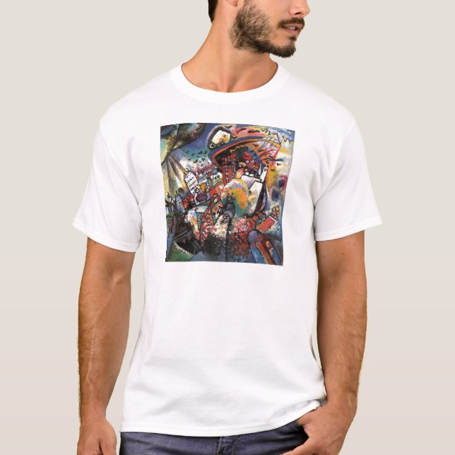 Camiseta Kandinsky Moscú I Cityscape Resumen Pintura (Anverso)