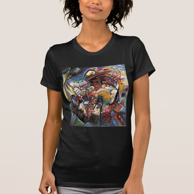 Camiseta Kandinsky Moscú I Cityscape Resumen Pintura (Anverso)