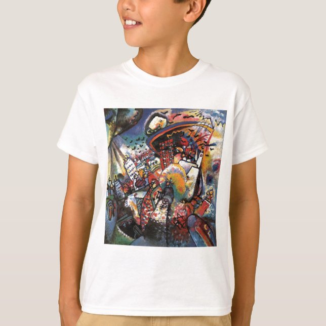 Camiseta Kandinsky Moscú I Cityscape Resumen Pintura (Anverso)