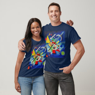 Camiseta Kandinsky - Pintura azul