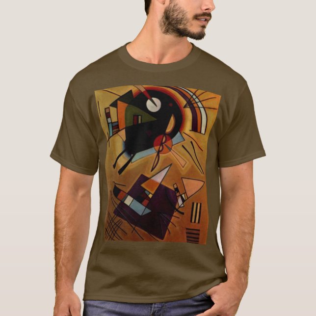 Camiseta Kandinsky Resumen Pintura Art Brown Color (Anverso)
