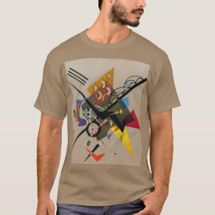 Camiseta Kandinsky Sobre La Pintura De Dos Abstractos Blanc