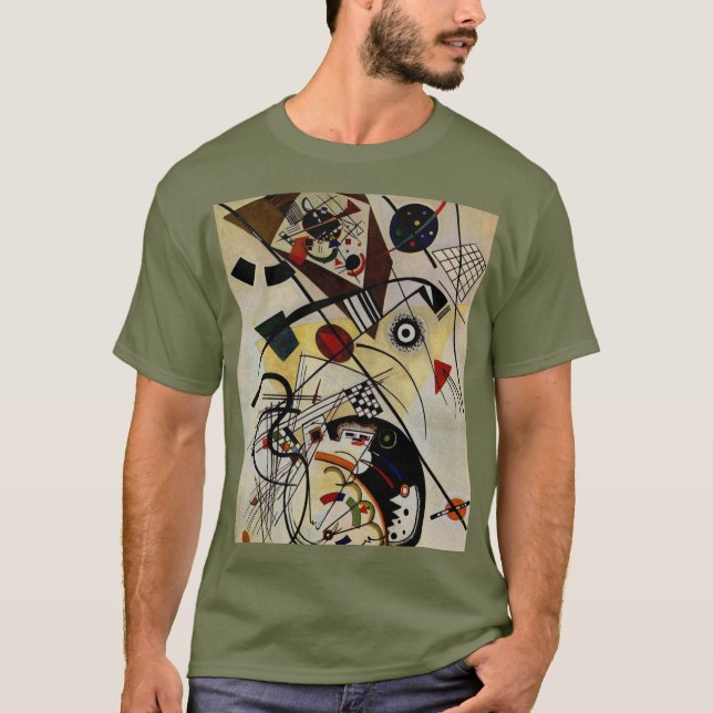 Camiseta Kandinsky Transverse Línea Ininterrumpida Fatiga V (Anverso)
