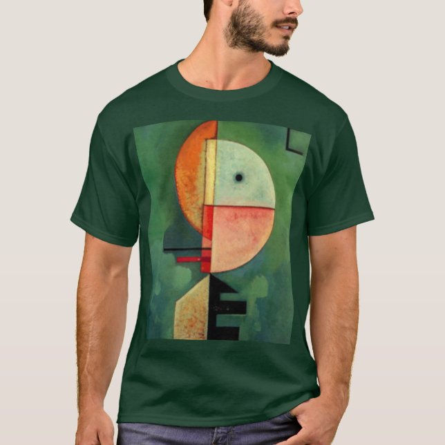 Camiseta Kandinsky Upward Abstract Painting Green (Anverso)