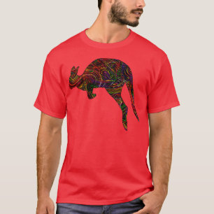 Camiseta Kangaroo Amantes de los artistas vibrantes String