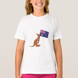 Camiseta kangaroo australia flag