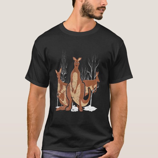 Camiseta Kangaroo australiano australiano (Anverso)
