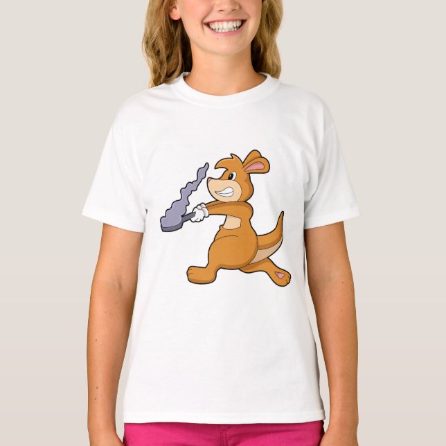 Camiseta Kangaroo: Cocina con Pan (Anverso)