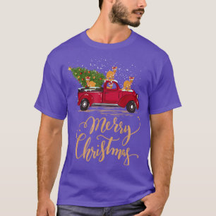 Camiseta Kangaroo Driing Christmas Tree Truck Kangaroo Chr