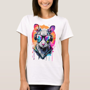 Camiseta Kangaroo-Head Colorful T-Shirt