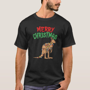 Camiseta Kangaroo Ilustra Australia Feliz Navidad Pj Match