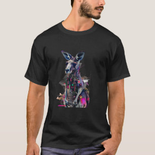 Camiseta Kangaroo Motif Animal Lover Forest Art Wildlife Na