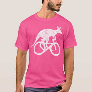 Camiseta Kangaroo Motivación deportiva divertida en bicicle