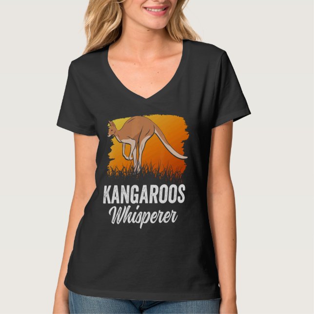 Camiseta Kangaroo Whisperer Kangaroos Animal Australia (Anverso)