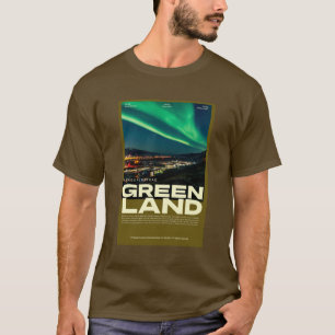 Camiseta Kangerlussuaq Poster de Luz Septentrional de Groen
