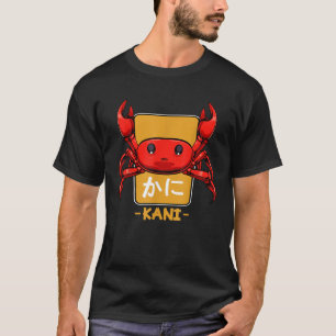 Camiseta Kani Crab Japonés Kanji Japón Kawaii Otaku Asia