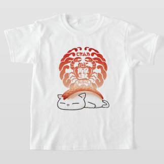 Camiseta Kani Crab Sushi Cat