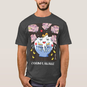 Camiseta Kanji Anime Banana Milk Cornflakakke Japan naughty