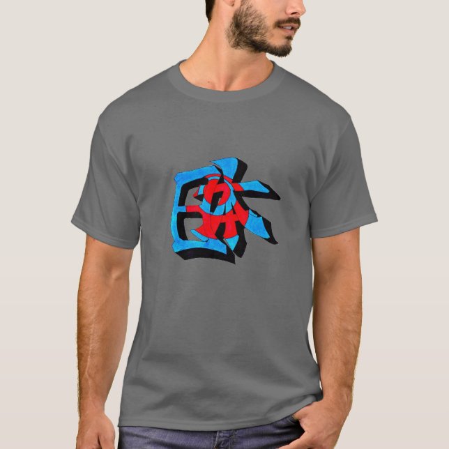 Camiseta Kanji de Japón/pintada del kanji de Okinawa (Anverso)