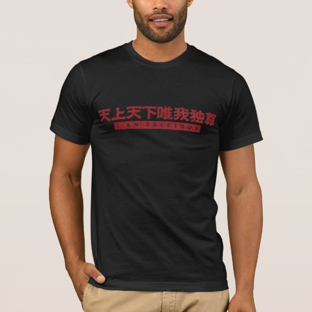 Camiseta kanji, i am precious (Anverso)
