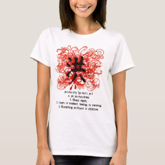 Camiseta Kanji japonés para la profundidad -