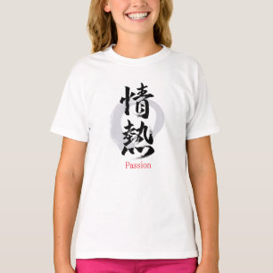 Camiseta Kanji Jonetsu/Pasion Caligrafía Japonesa