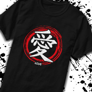 Camiseta Kanji Love japonés Symbol Palabra de arte Japón