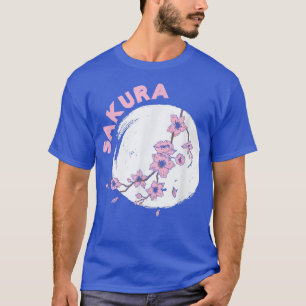 Camiseta Kanji Sakura Japanese Cherry Flower Blossom Pink S