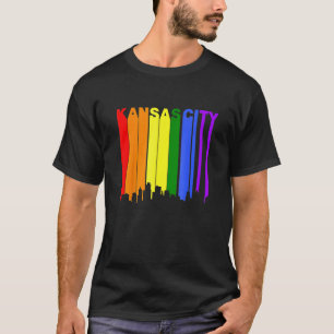 Camiseta Kansas City Kansas Lgbtq Orgullo Gay Esquina Arcoi