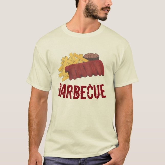 Camiseta Kansas City Memphis barbacoa barbacoa costillas de (Anverso)