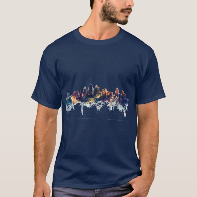 Camiseta Kansas City Skyline 12 (Anverso)