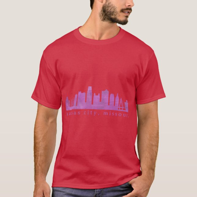 Camiseta Kansas City Skyline Paint 4 (Anverso)