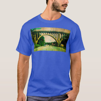Camiseta Kansas City Southern Concrete Railroad Bridge Grun