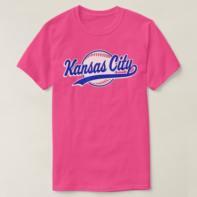 Camiseta Kansas City Vintage Baseball Throwback KC Retro (Diseño del anverso)