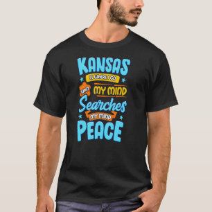 Camiseta Kansas es donde voy a buscar mi mente Kansas Stat