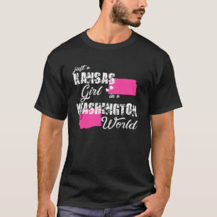 Camiseta Kansas es sólo un chica de Kansas en Washington