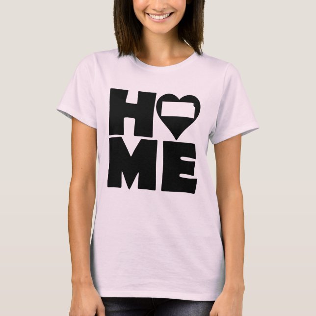 Camiseta Kansas Home Heart State Tees (Anverso)