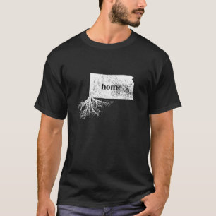 Camiseta Kansas Home Roots State Map Shirt Born Love Pride