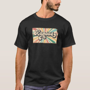 Camiseta Kansas Home State US Vintage Retro Country Patriot