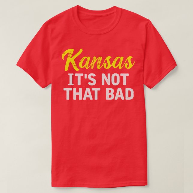 Camiseta Kansas no es tan malo (Diseño del anverso)