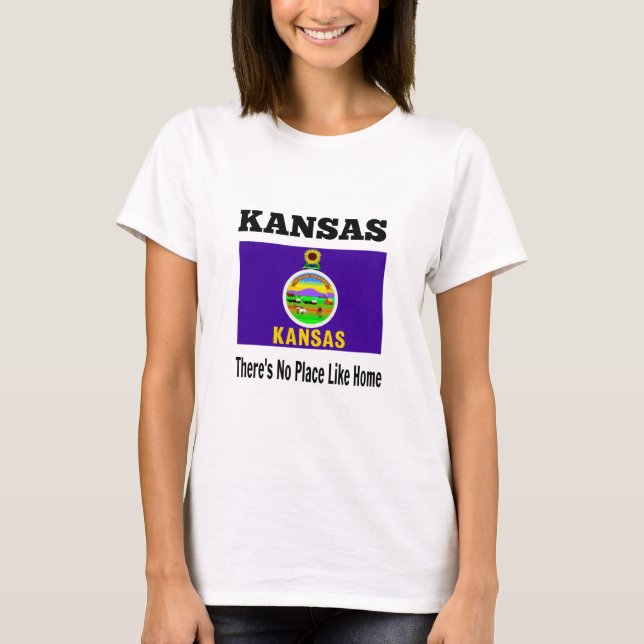 Camiseta Kansas, no hay lugar como el hogar (Anverso)