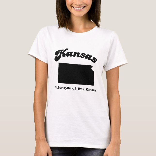Camiseta Kansas - no todo es plano (Anverso)