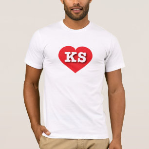 Camiseta Kansas Red Heart - Amo el KS