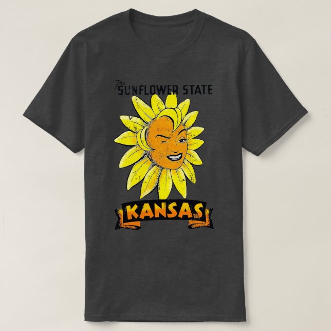 Camiseta Kansas Sunflower (Diseño del anverso)