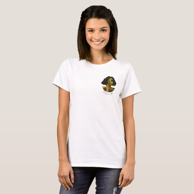 Camiseta Kansas Sunflower con cita T-Shirt (Anverso completo)